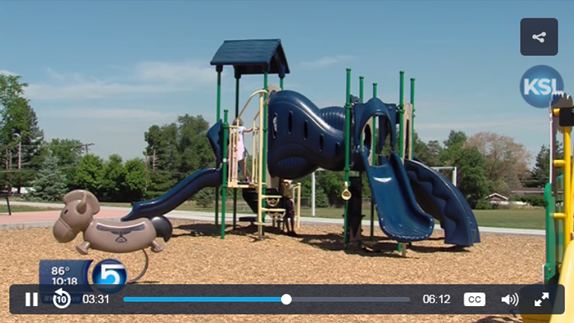 Utah Outdoor Playground Hot Slides KSL